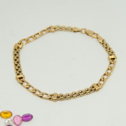 Pulsera cadena de malla con...