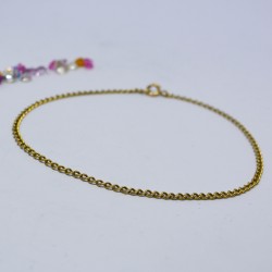 Tobillera de oro 18k