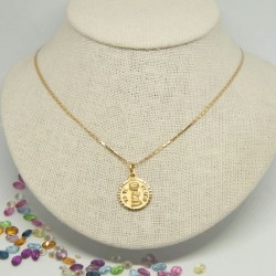 Medalla niño "yo te cuido" 18K