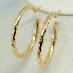 Argollas de oro de 18k,...