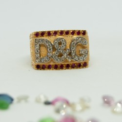 Anillo D&G de oro de 18k...